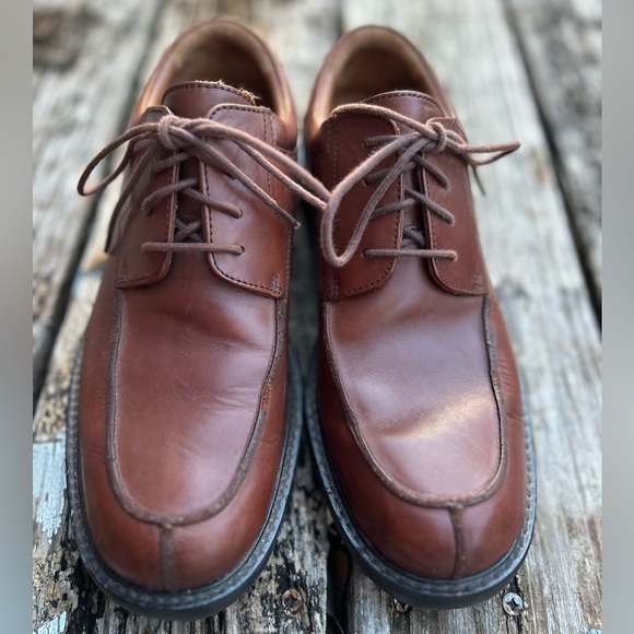 Johnston & Murphy Men’s Oxford Brown Leather Lace Up Dress Shoes. Size 8M - Picture 3 of 9
